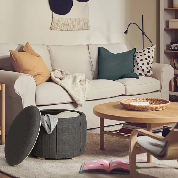 Fotoliu moale Ikea Aterloga Dark Gray / Stofă  photo 2
