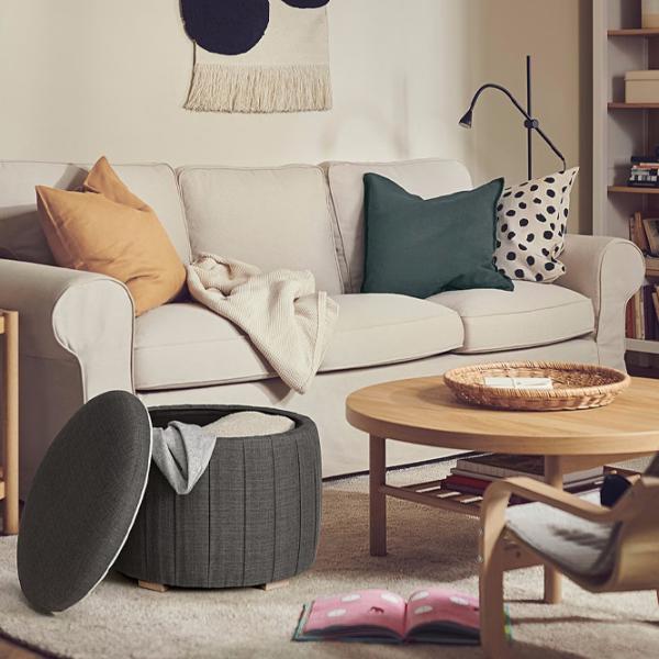 Fotoliu moale Ikea Aterloga Dark Gray / Stofă  photo 2