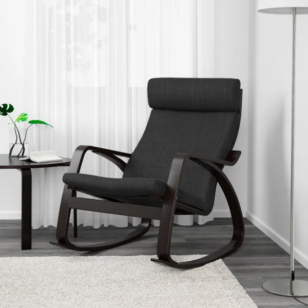 Кресло качалка Ikea Poang Beige Antracit photo 4 Кресло качалка Ikea Poang Beige Antracit photo 4