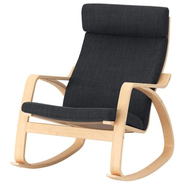 Кресло качалка Ikea Poang Beige Antracit photo 1 Кресло качалка Ikea Poang Beige Antracit photo 1