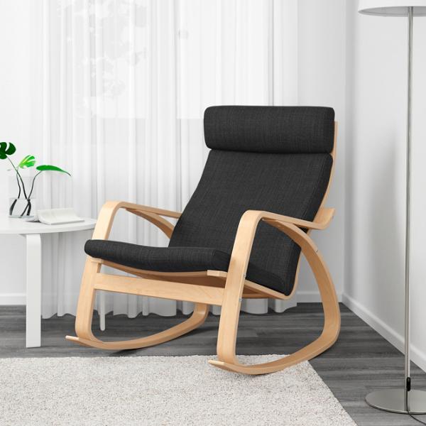 Кресло качалка Ikea Poang Beige Antracit photo 3 Кресло качалка Ikea Poang Beige Antracit photo 3