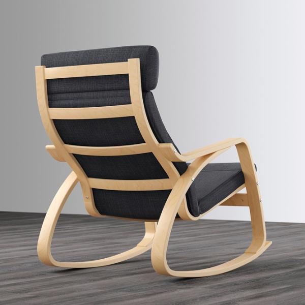 Кресло качалка Ikea Poang Beige Antracit photo 4 Кресло качалка Ikea Poang Beige Antracit photo 4