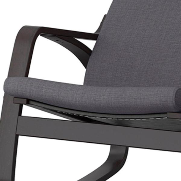Fotoliu balansoar Ikea Poang Dark Brown Dark Gray photo 2 Fotoliu balansoar Ikea Poang Dark Brown Dark Gray photo 2