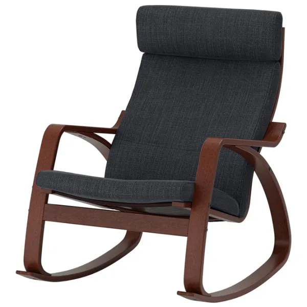 Кресло качалка Ikea Poang Brown Antracit photo 1 Кресло качалка Ikea Poang Brown Antracit photo 1