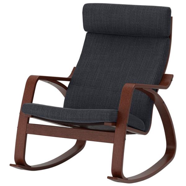 Кресло качалка Ikea Poang Brown Antracit photo 1 Кресло качалка Ikea Poang Brown Antracit photo 1