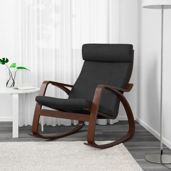 Кресло качалка Ikea Poang Brown Antracit photo 6 Кресло качалка Ikea Poang Brown Antracit photo 6