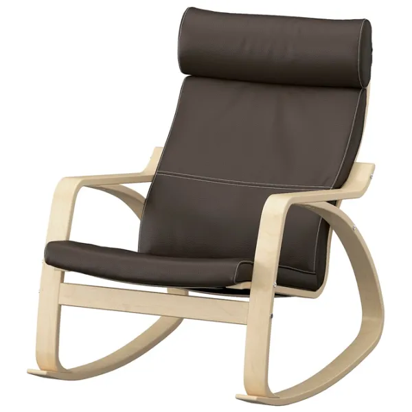 Кресло качалка Ikea Poang/Glose Beige Тёмно-коричневый photo 1 Кресло качалка Ikea Poang/Glose Beige Тёмно-коричневый photo 1