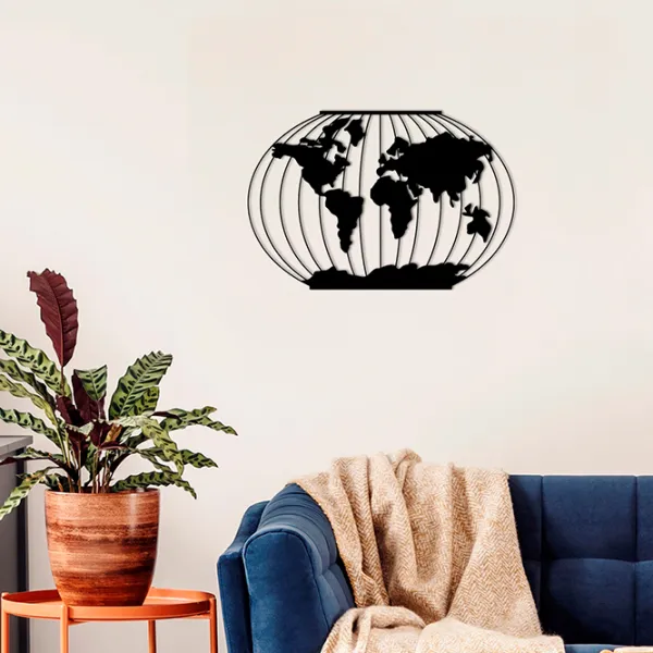Obiect decorativ Showdeko WALL ART MERIDIAN Metal photo 2