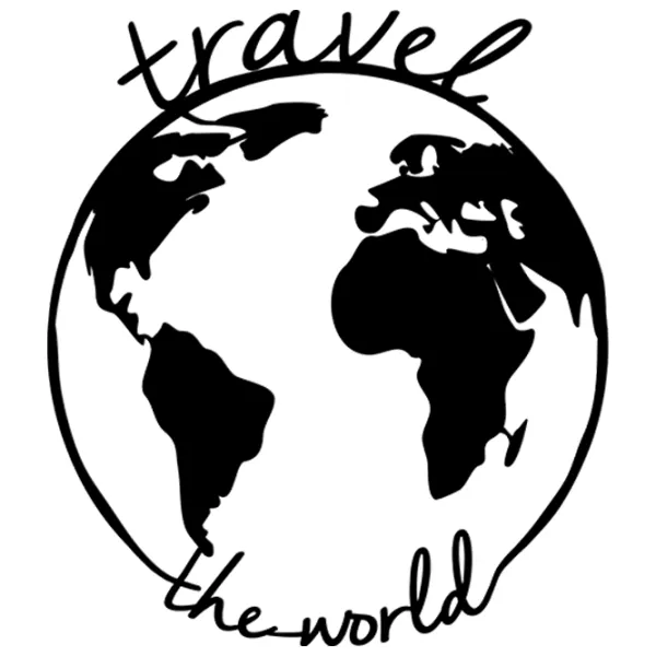 Obiect decorativ Showdeko Wall Sculpture Travel The World Metal photo 1