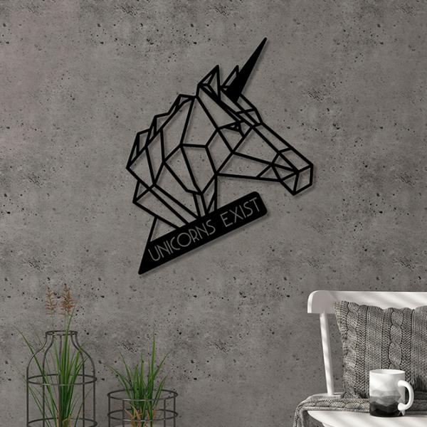 Obiect decorativ Showdeko Wall Art No.9 Unicorn Metal photo 2