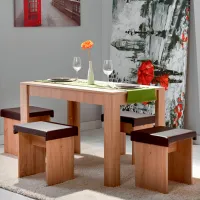 Masă de bucătărie fixă Ambianta Mia PAL/ Bordolino