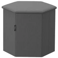 Пуф Ikea Kjuge Тёмно-серый / Ткань