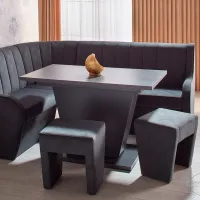 Кухонный стол раскладной Ambianta Ambasador ДСП/ Grafit