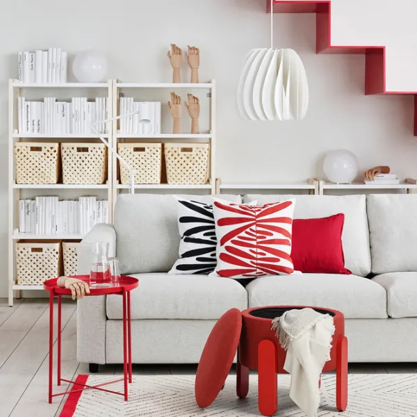 Fotoliu moale Ikea Forlunda Red / Stofă  photo 2 Fotoliu moale Ikea Forlunda Red / Stofă  photo 2
