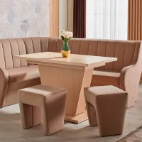 Кухонный стол раскладной Ambianta Ambasador ДСП/ Слоновая кость