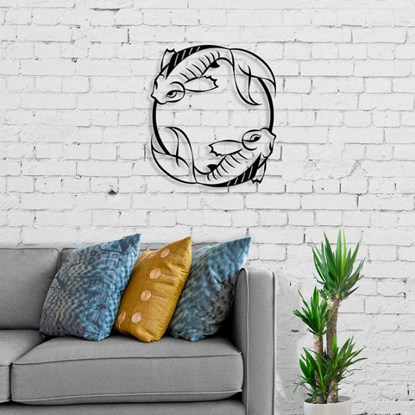Obiect decorativ Showdeko Wall Art No.27 Japanese Fish Metal photo 2