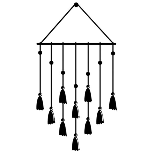 Obiect decorativ Showdeko Wall Art No.28 Tassel Metal photo 1