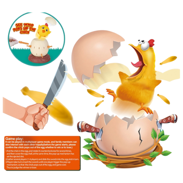 Настольная игра Board Games Scare the chickens 3+/ Стратегия photo 3 Настольная игра Board Games Scare the chickens 3+/ Стратегия photo 3