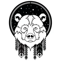 Декоративный предмет Showdeko Wall Art No.46 Bear Металл