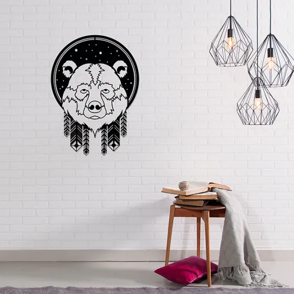 Obiect decorativ Showdeko Wall Art No.46 Bear Metal photo 2
