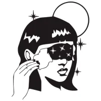 Декоративный предмет Showdeko Wall Art No.49 Space Girl Металл