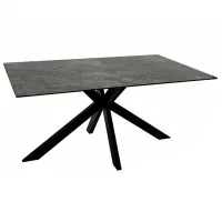 Кухонный стол зафиксированный Ambianta E 1108 МДФ/ Черный