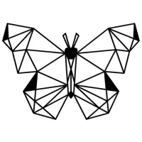 Декоративный предмет Showdeko Wall Art No.50 Butterfly Металл