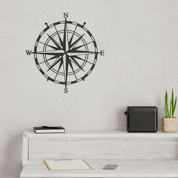 Obiect decorativ Showdeko Wall Art No.23 Compass Metal photo 2