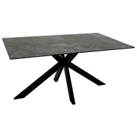 Кухонный стол зафиксированный Ambianta E 1108 МДФ/ Черный