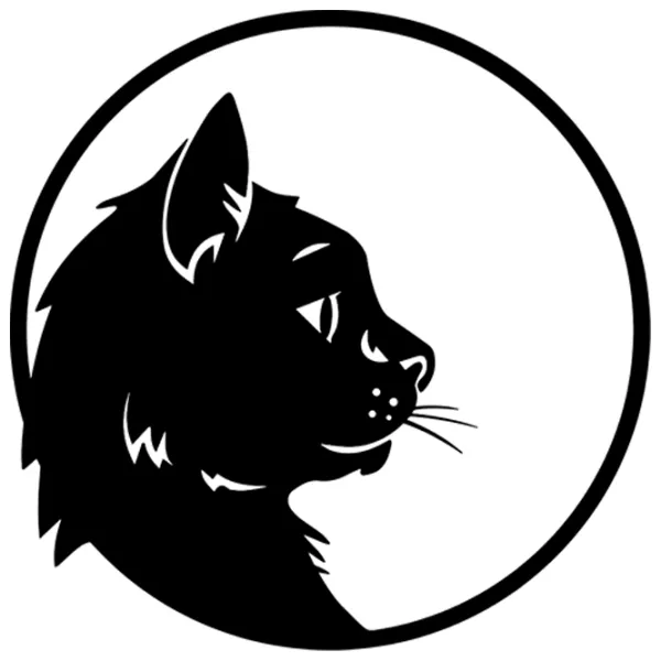 Obiect decorativ Showdeko Wall Art No.24 Cat Profile Metal photo 1