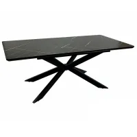 Кухонный стол раскладной Ambianta E 1150 МДФ/ Черный