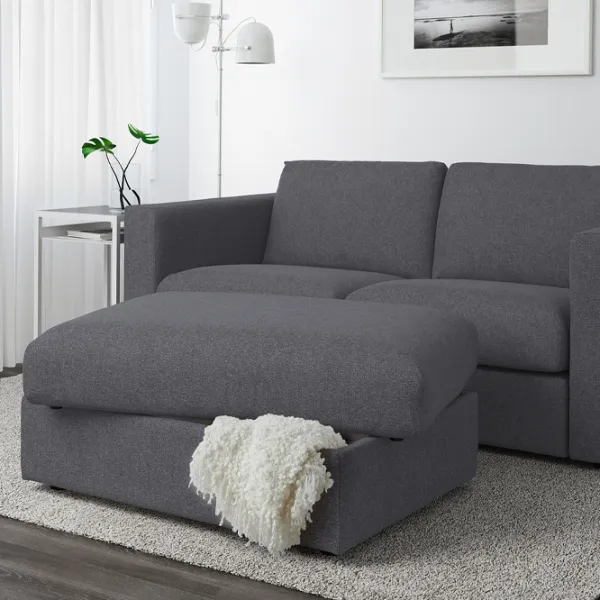 Fotoliu moale Ikea Vimle Gray / Piele  photo 2