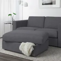 Fotoliu moale Ikea Vimle Gray / Piele photo 2