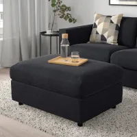 Fotoliu moale Ikea Vimle Black Blue / Piele photo 2
