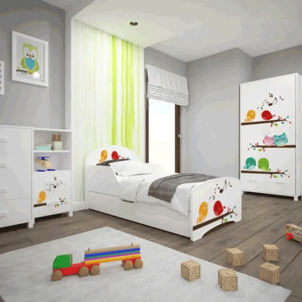 Set de mobilă pentru copii Happy Babies Animals 43 White / unisex photo 1