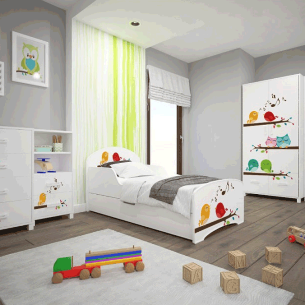 Set de mobilă pentru copii Happy Babies Animals 43 White / unisex photo 1