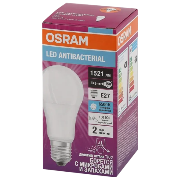Set becuri LED Osram VALUECLA100 4058075561151 E27 / 13 W / 6500 K / / White photo 2