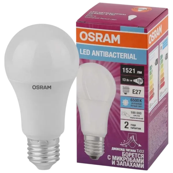 Set becuri LED Osram VALUECLA100 4058075561151 E27 / 13 W / 6500 K / / White photo 3