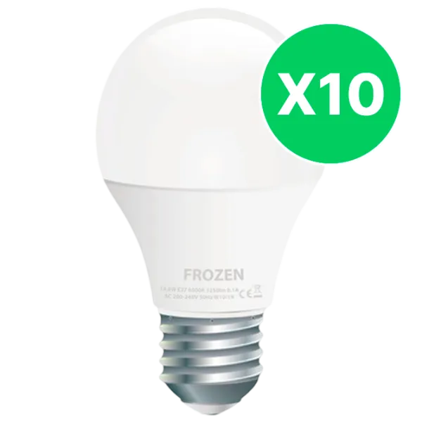 Комплект лампочек светодиодная Frozen A60  E27 / 12 Вт / 6500 К / / White photo 1 Комплект лампочек светодиодная Frozen A60  E27 / 12 Вт / 6500 К / / White photo 1