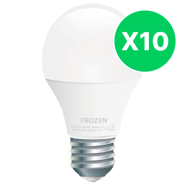 Комплект лампочек светодиодная Frozen A60  E27 / 12 Вт / 6500 К / / White photo 1 Комплект лампочек светодиодная Frozen A60  E27 / 12 Вт / 6500 К / / White photo 1
