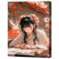 Pictură pe numere Art Gallery Eleva ca din basm EX8430 40 x 30 cm / Verticală