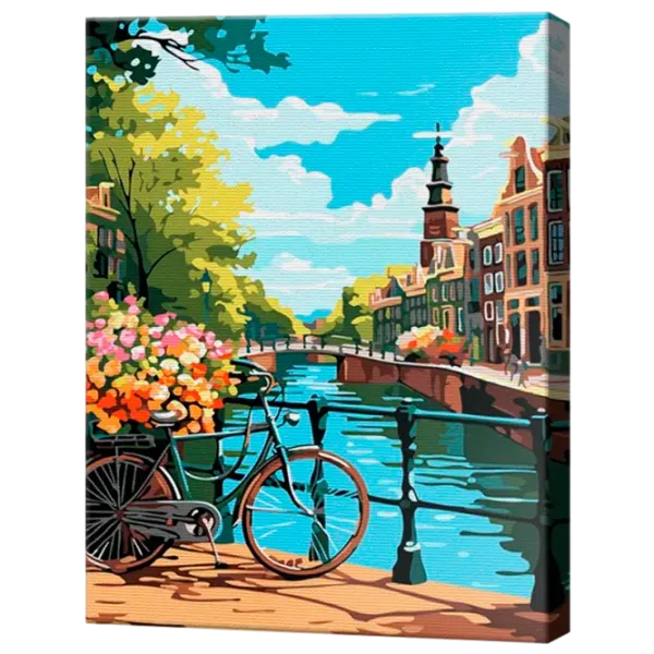 Картина по номерам Art Gallery Солнечный день в Амстердаме EX8534 40 x 30 cm / Вертикальная photo 1
