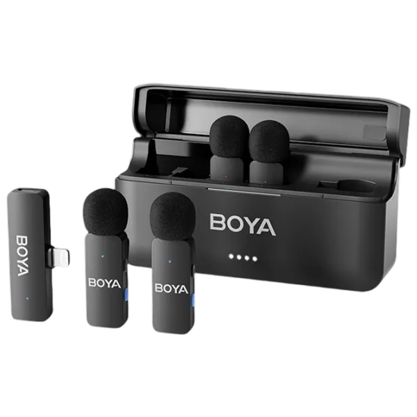 Микрофон Boya BY-V4U + Charging Case Черный photo 1