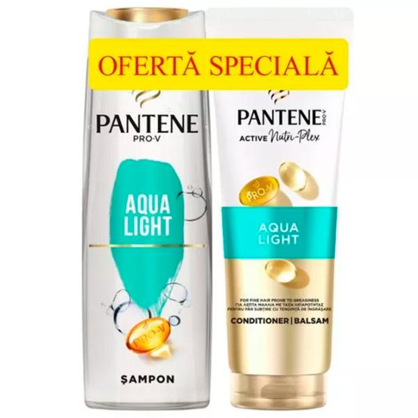 Set șampon Pantene Aqua Light 0.275l photo 1