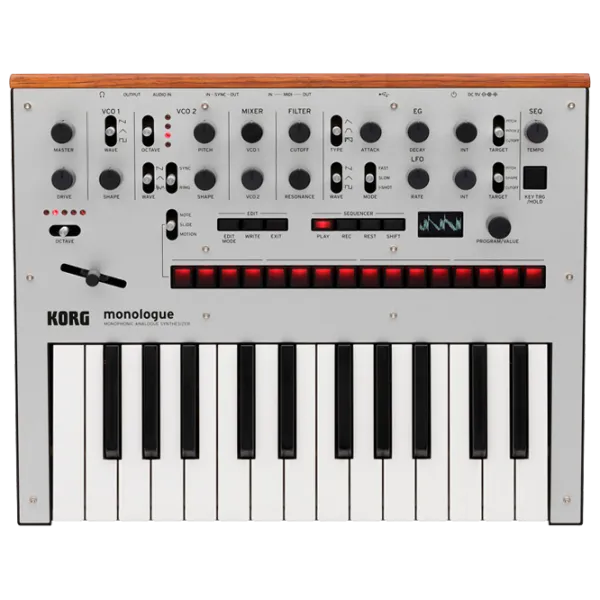 Sintetizator digital Korg Monologue Monophonic Analogue 25 clape / 1 voce / Plastic / Silver photo 2