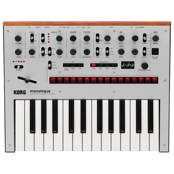 Sintetizator digital Korg Monologue Monophonic Analogue 25 clape / 1 voce / Plastic / Silver photo 2