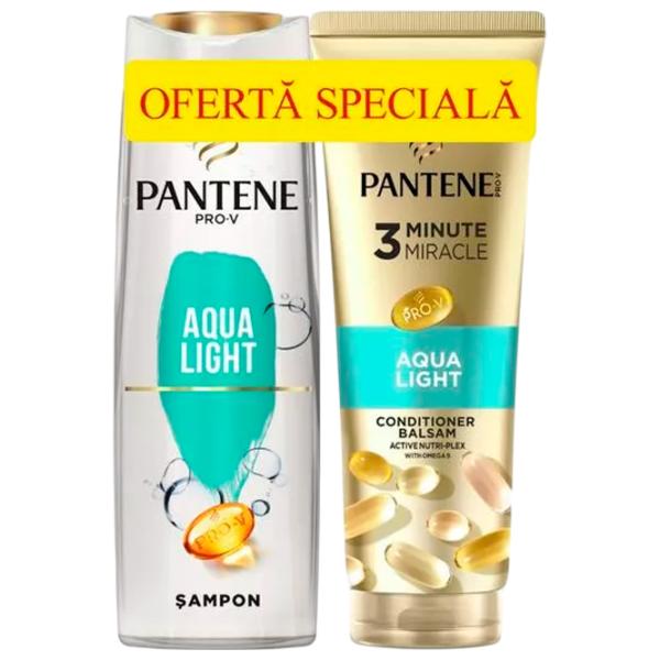 Set șampon Pantene Aqua Light 0.22l photo 1