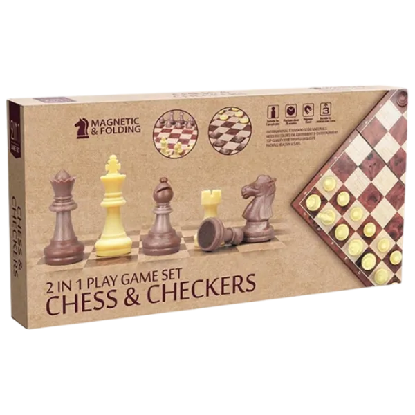 Настольная игра Board Games Chess and Checkers magnetic 6+/ Шахматы photo 1