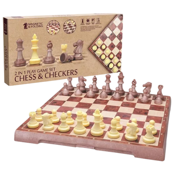 Настольная игра Board Games Chess and Checkers magnetic 6+/ Шахматы photo 3