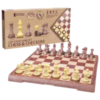 Joc de masă Board Games Chess and Checkers magnetic 6+/ Șah photo 3